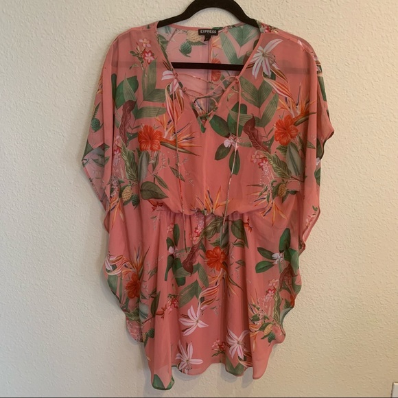 Express Tropical Dress - Picture 1 of 16